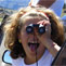 Child with binoculars
