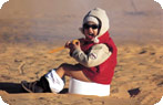 Child in Sahara Desert