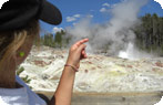 Child at Steamboat Geyser