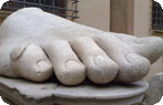 Roman sculture of a foot