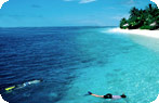 Snorkelers, Maldives
