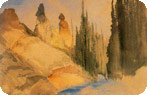 Tower Creek by Thomas Moran (1837-1926)